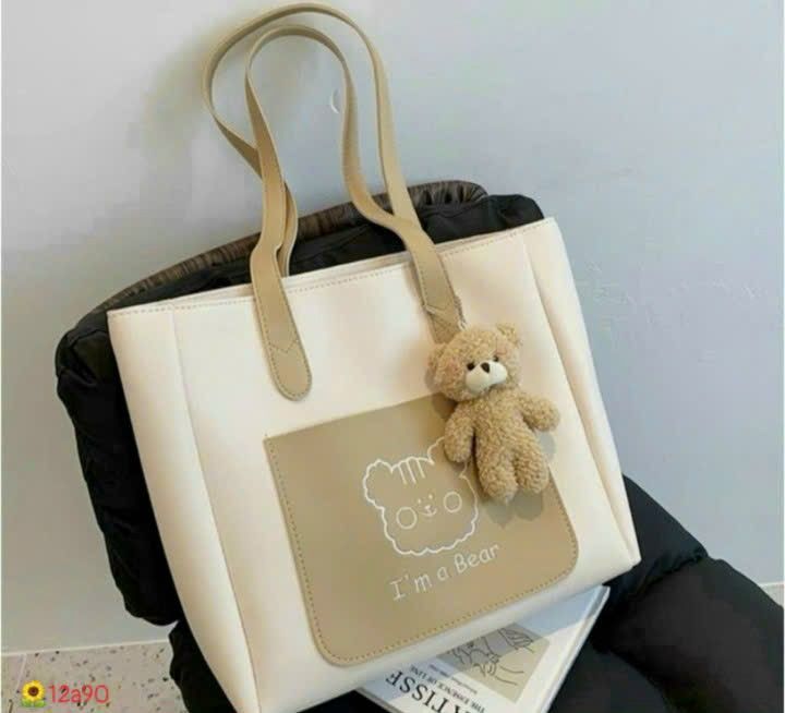 TÚI XÁCH SIZE TO KÈM GẤU